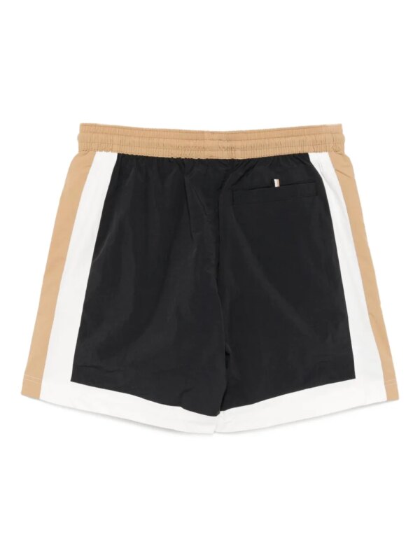 BOSS Zwembroek met logoprint - Zwart