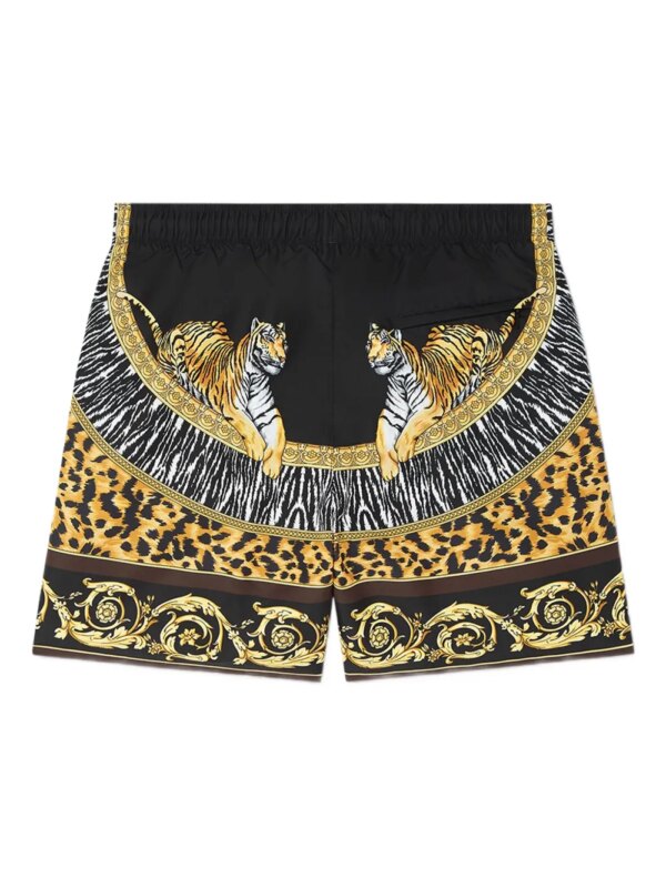Versace Wild Cats zwembroek - Zwart