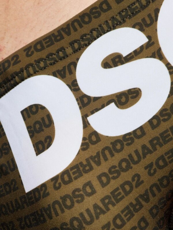 DSQUARED2 Zwembroek met logoprint - Groen