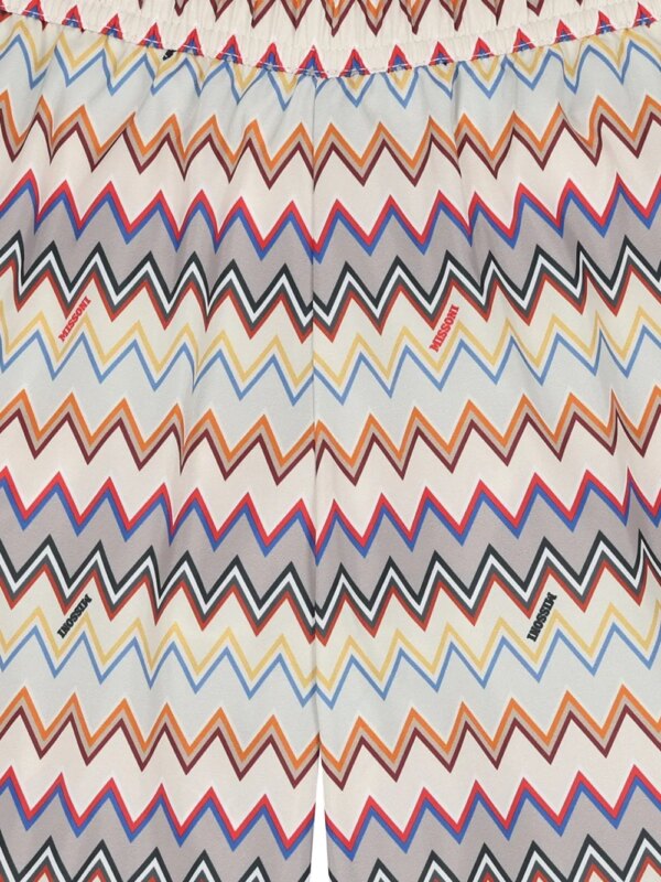 Missoni Kids Zwembroek met zigzag-patroon - Beige
