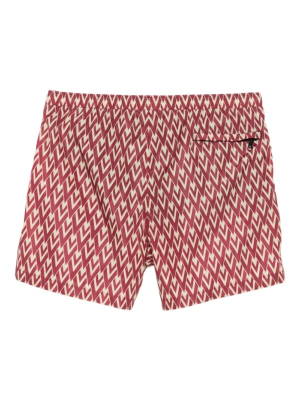 Valentino Garavani Zwembroek met optische print - Rood