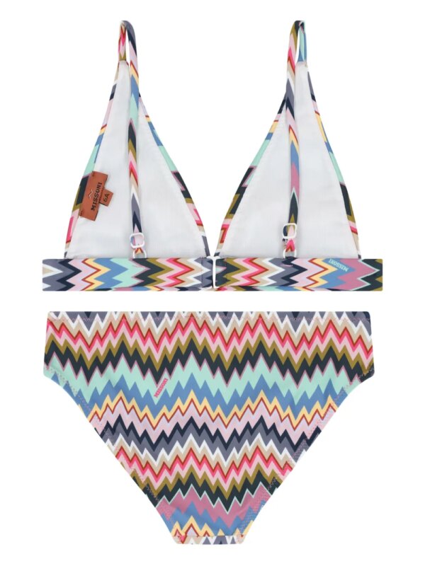 Missoni Kids Bikini met zigzagprint - Veelkleurig