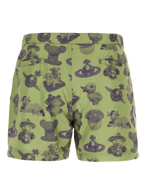 Vivienne Westwood Zwembroek met print - Groen