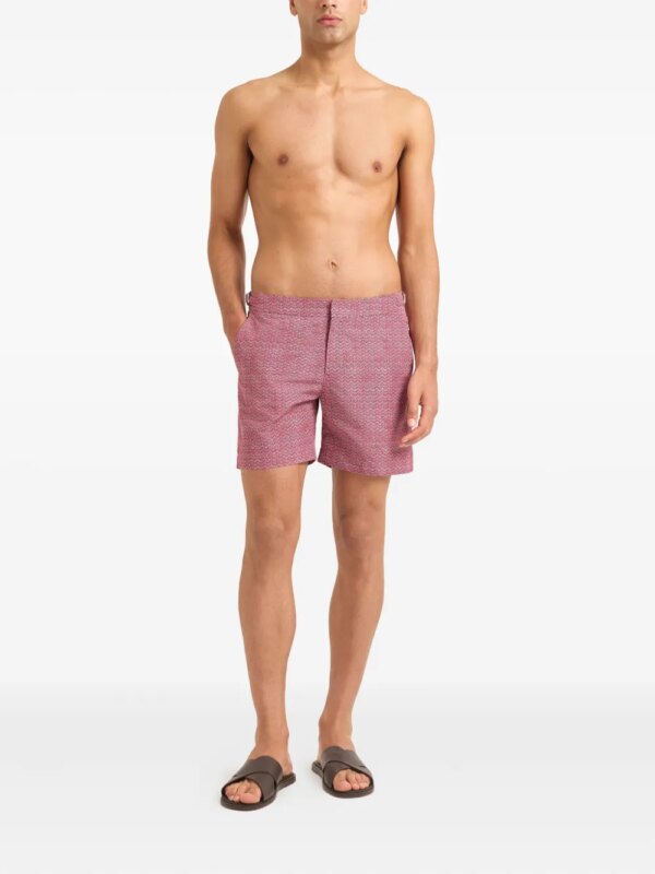 Orlebar Brown Bulldog zwembroek met ripcord-print - Roze