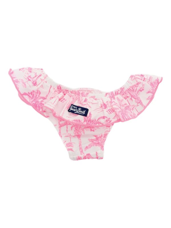 MC2 Saint Barth Kids Bikinibroek met ruches - Roze