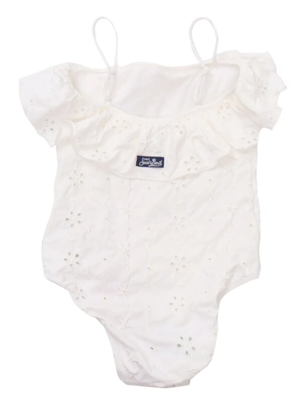 MC2 Saint Barth Kids Uitgesneden badpak - Wit