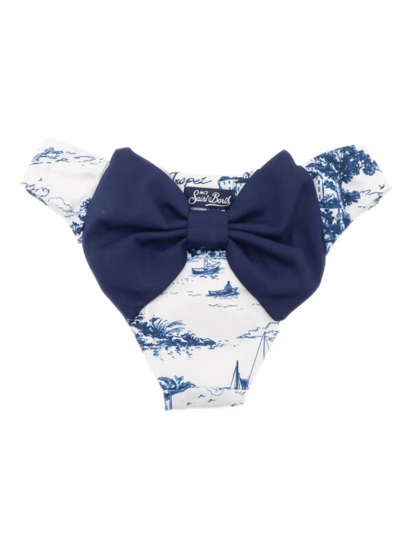 MC2 Saint Barth Kids Bikinibroek met strikdetail - Wit