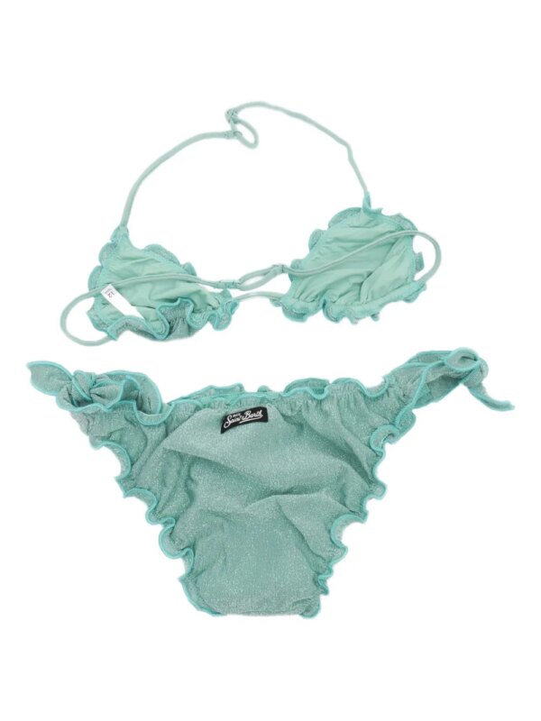 MC2 Saint Barth Kids Bikini met ruches - Groen