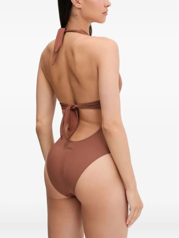 MC2 Saint Barth Badpak met halternek - Bruin