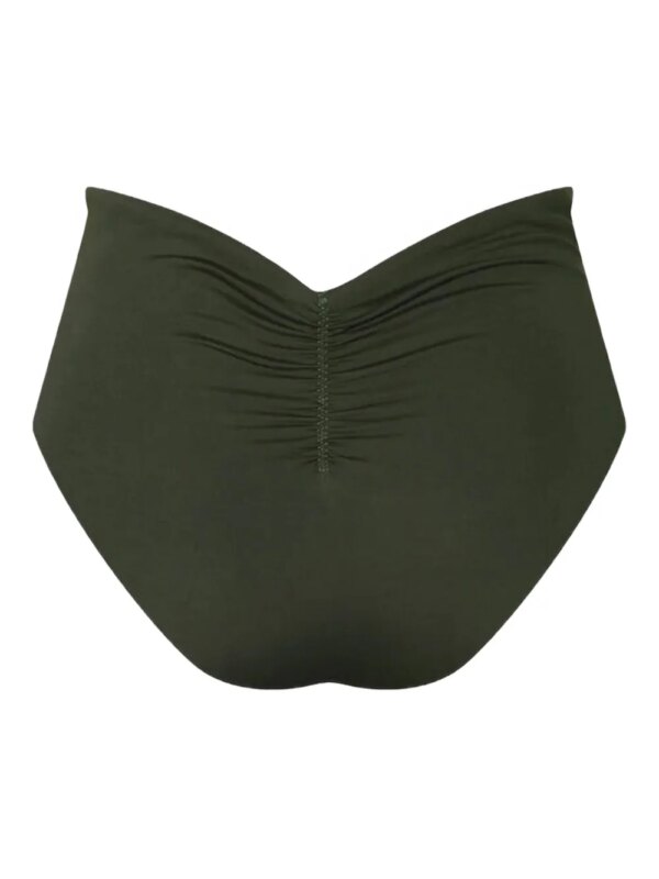 Johanna Ortiz Marinera gesmockte high-waist bikinislip - Groen