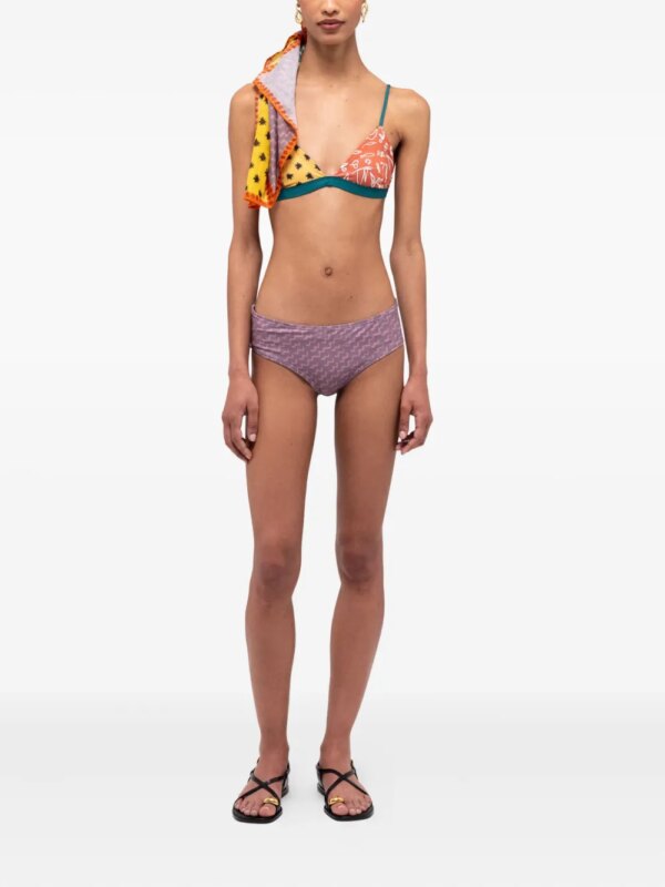 Donde Esteban Triangel bikinitop met sterrenprint - Veelkleurig