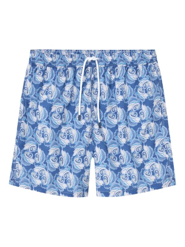 Fedeli Zwembroek met paisley-print - Blauw