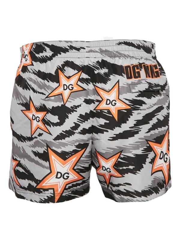 Dolce & Gabbana Pre-Owned DG zwembroek met sterrenprint - Grijs