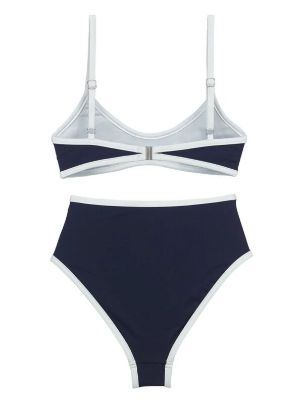 MCM High waist bikini met logo - Zwart