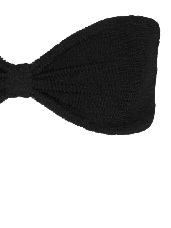 Hunza G Bandeau bikini met textuur - Zwart