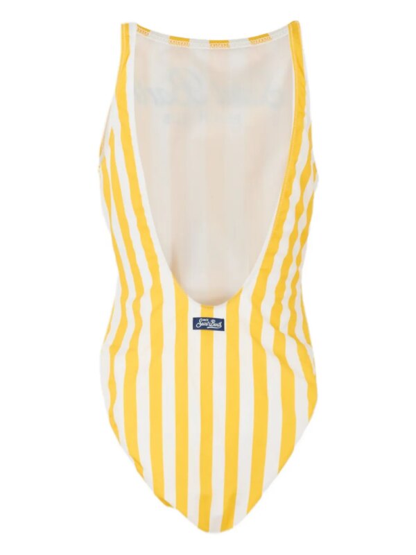 MC2 Saint Barth Kids Gestreept badpak - Geel