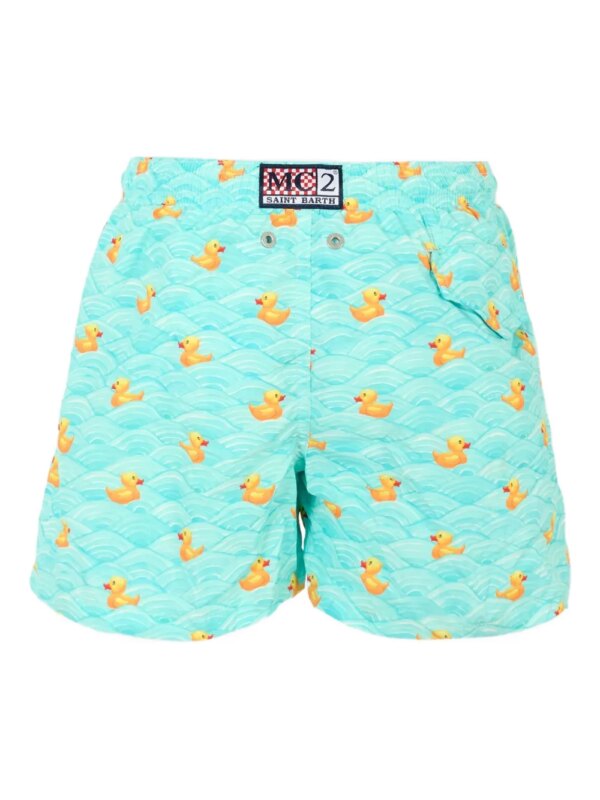 MC2 Saint Barth Kids Zwembroek met print - Blauw