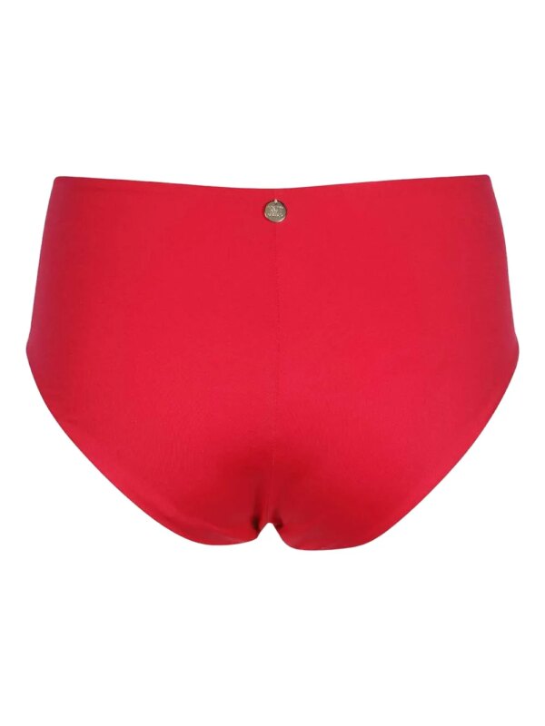 Max Mara High waist bikinislip met logoplakkaat - Rood