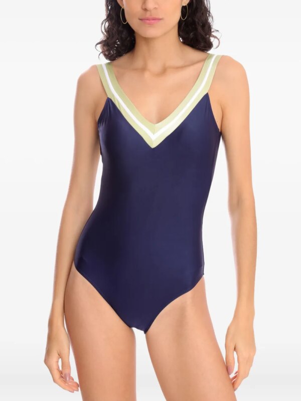 Lygia & Nanny Badpak met V-hals - Blauw