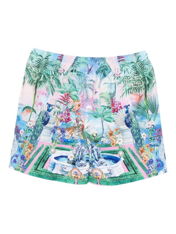 Camilla Zwembroek met grafische print - Blauw