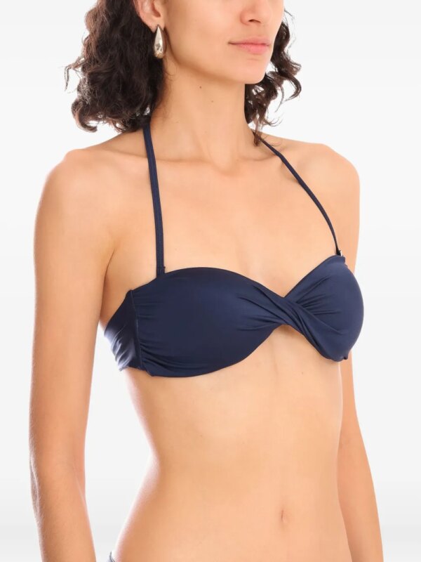 Lygia & Nanny Bikinitop met gedraaid detail - Blauw