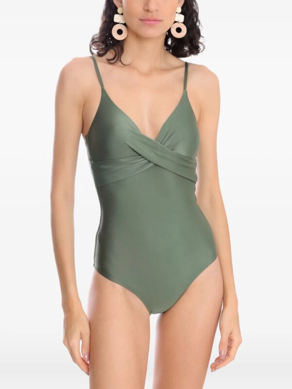 Lygia & Nanny Badpak met V-hals - Groen