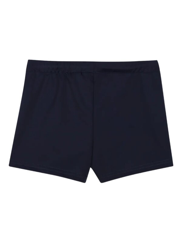 Timberland Kids Zwembroek met trekkoord en logodetail - Zwart