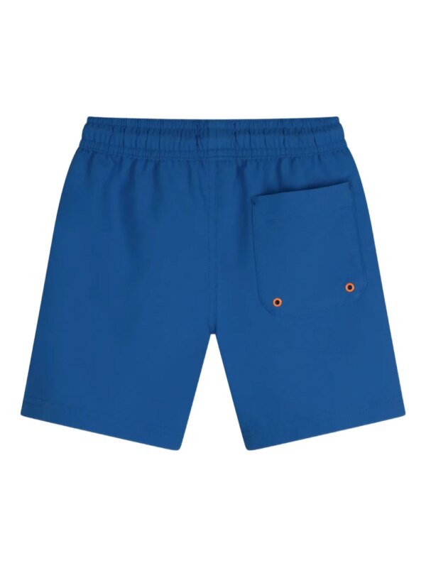 Timberland Kids Zwembroek met logoprint en trekkoord - Blauw