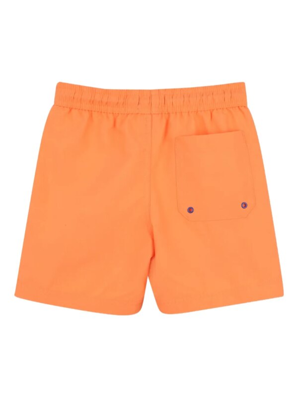 Timberland Kids Zwembroek met logoprint en trekkoord - Oranje