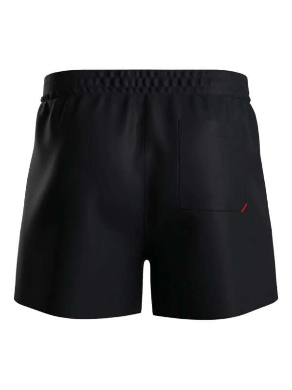 HUGO Zwembroek met trekkoord en logodetail - Zwart