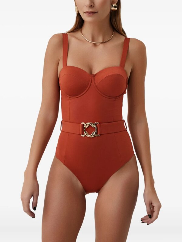 SOFIA ERHAN Badpak met ceintuur en beugel - Rood