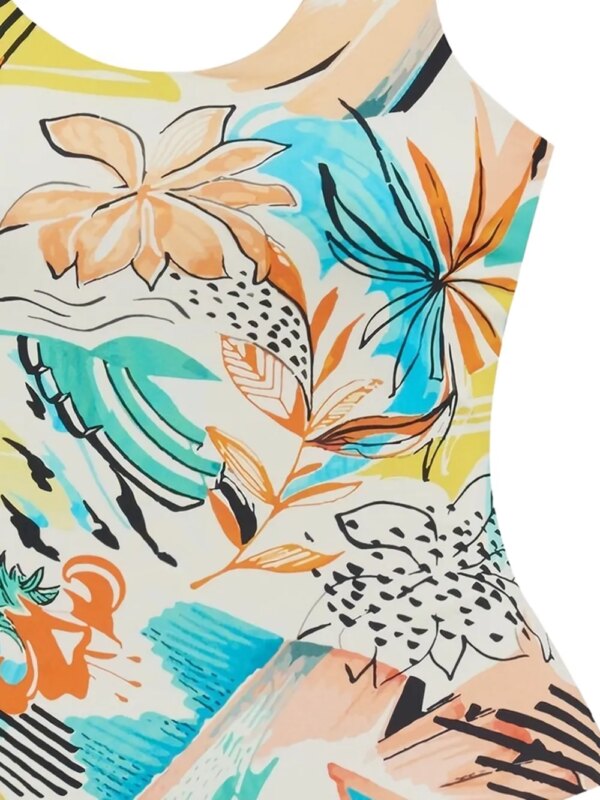 Reina Olga Badpak met print - Beige