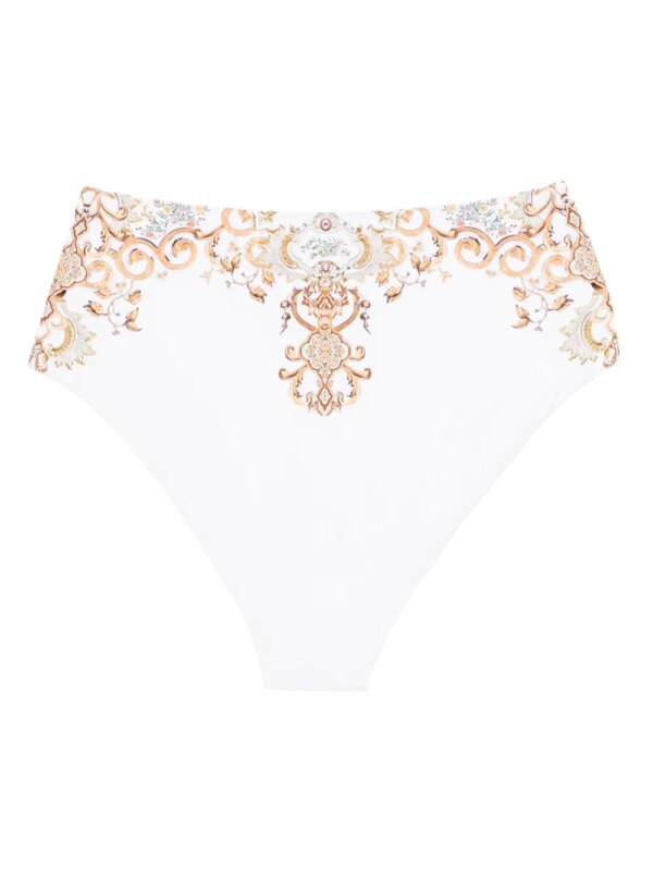 Camilla Verfraaide high waist bikinislip - Wit