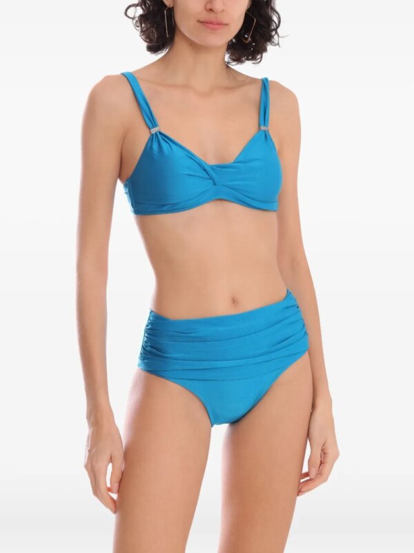 Lygia & Nanny Triangel bikini met gespsluiting - Blauw