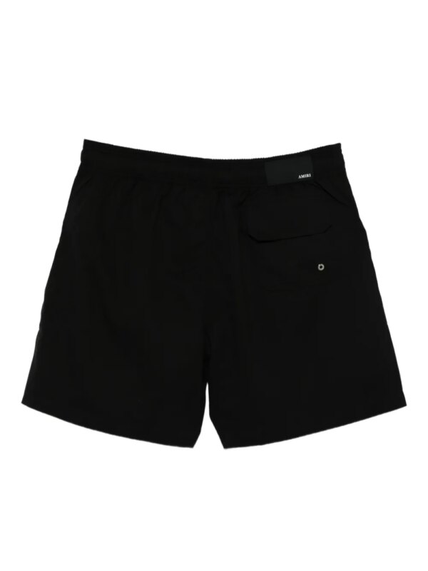 AMIRI Zwembroek met wapenschild-logo - Zwart