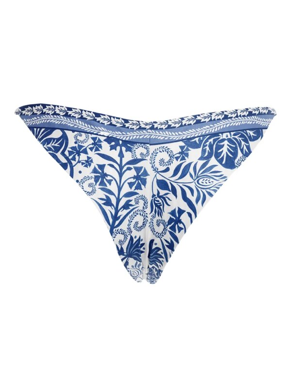 Agua Bendita Bikinislip met ringdetail - Wit