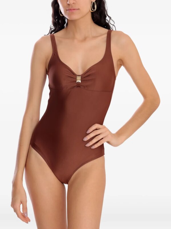 Lygia & Nanny Roberta badpak met gespdetail - Bruin