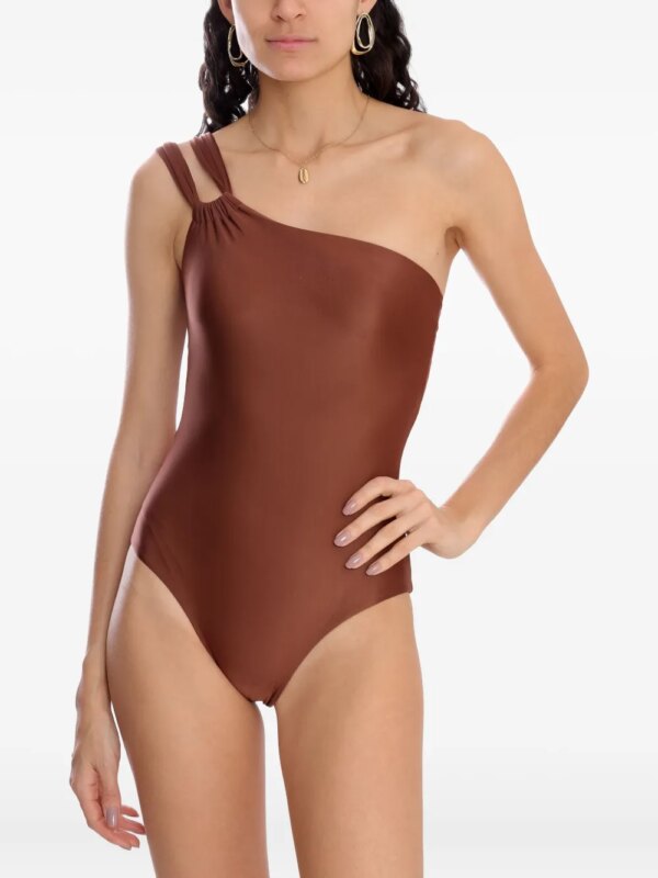 Lygia & Nanny Asymmetrisch badpak - Bruin