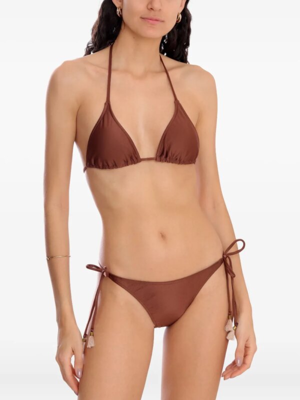 Lygia & Nanny Maya bikini met driehoekig kwastje - Bruin