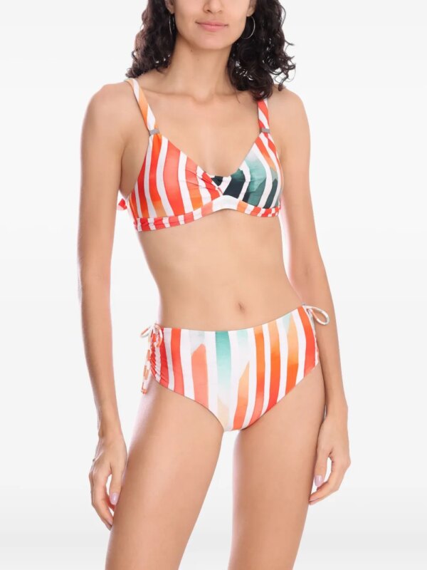 Lygia & Nanny Marcela gestreepte bikini - Oranje