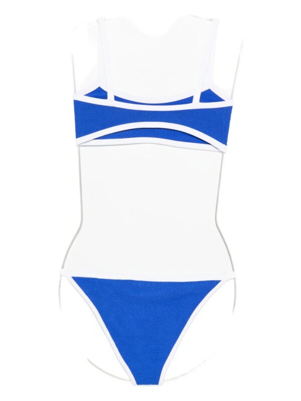 Hunza G Tyler bikini met contrasterende afwerking - Blauw