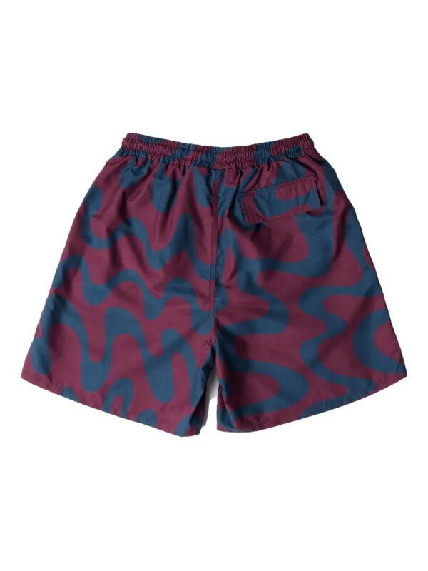 BY PARRA Splashed zwembroek met abstracte print - Rood