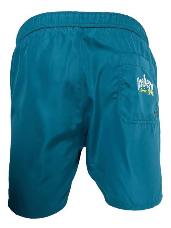 Iceberg Zwembroek met beerprint - Blauw