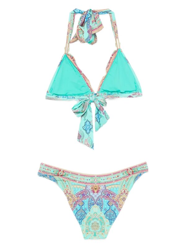 Camilla The Concubines Corridor triangel bikini - Groen