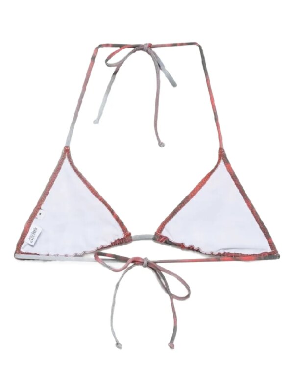 Jean Paul Gaultier Blurry Roses bikinitop - Rood