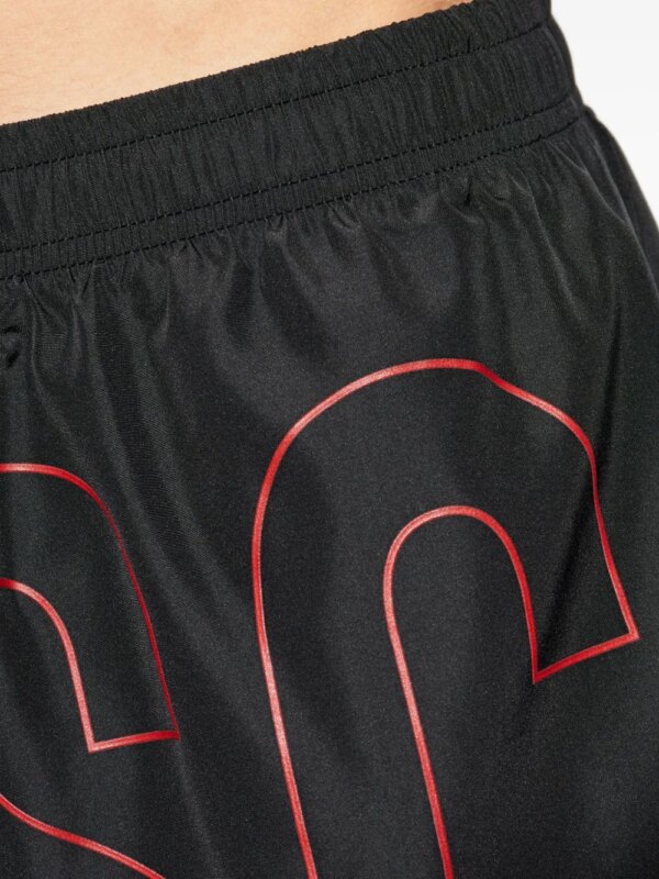 Moschino Strandkleding met logo - Zwart