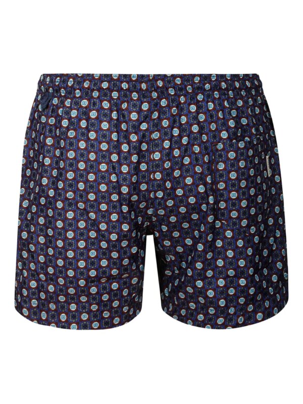 PENINSULA SWIMWEAR Zwembroek met geometrische print - Blauw