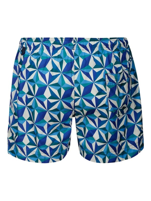 PENINSULA SWIMWEAR Zwembroek met geometrische print - Blauw