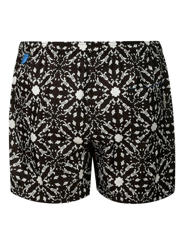 PENINSULA SWIMWEAR Salina zwembroek met barokprint - Zwart