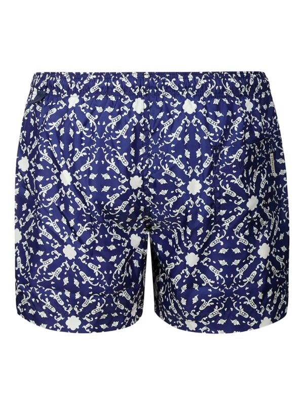 PENINSULA SWIMWEAR Zwembroek met bloemenprint - Blauw